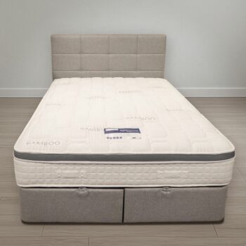 5ft (King) Grey Storage Bed with Mattress