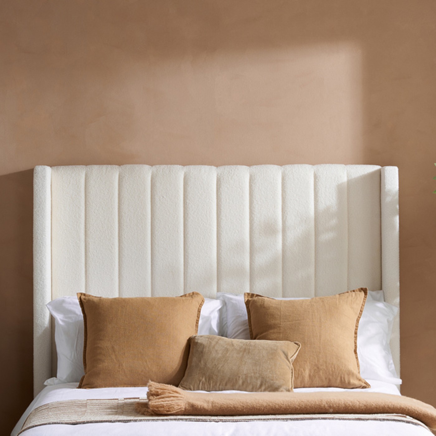 White Boucle Ottoman Bed - Image 3