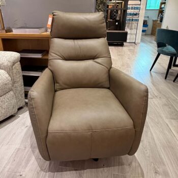 Power Leather Swivel Recliner Chair